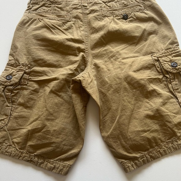American Eagle Mens 30x10 Tan Khaki Ripstop Cargo Longboard Shorts (B5) - Picture 9 of 9